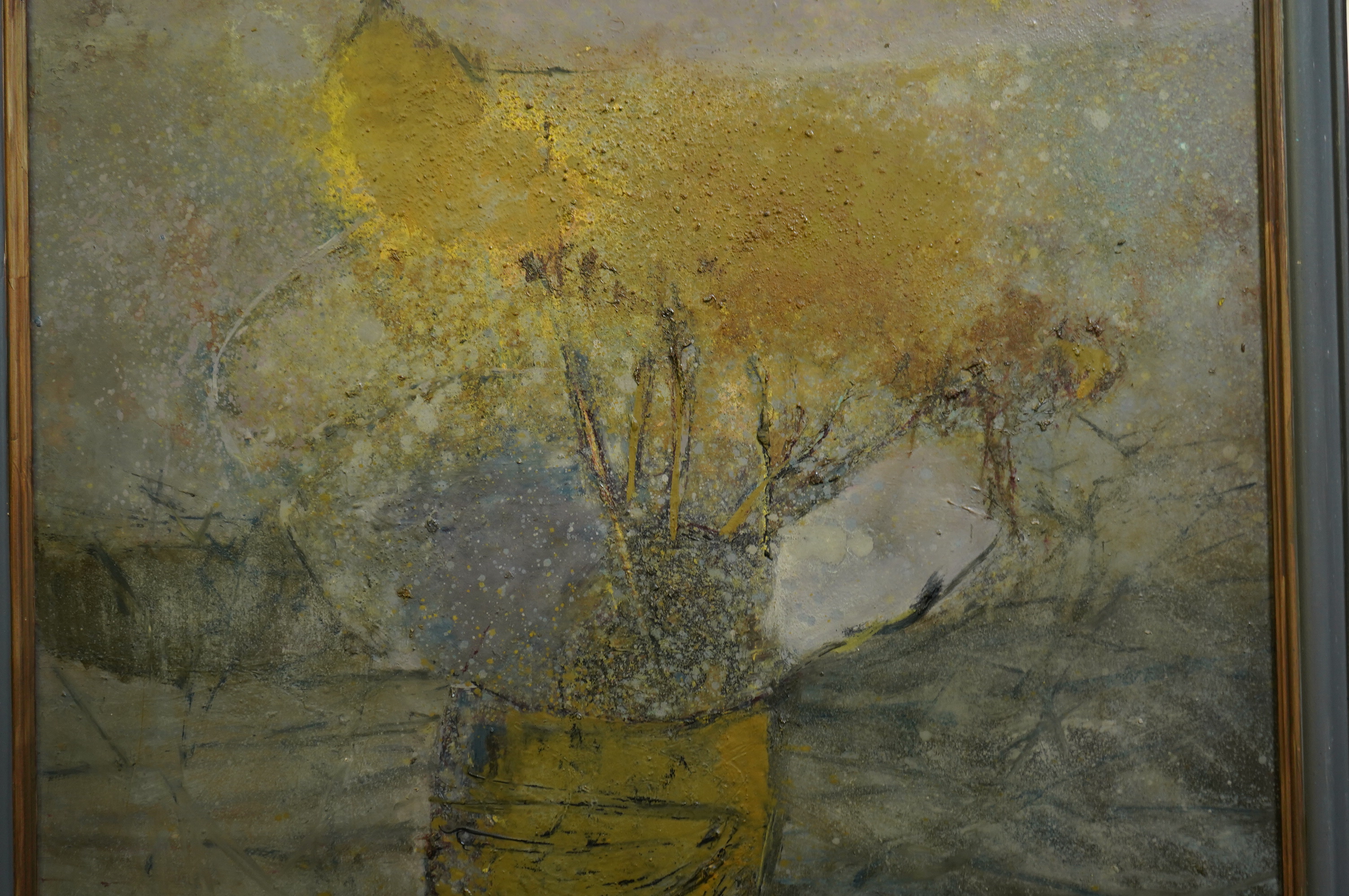 Harold Mockford (English, 1932-2023), 'Yellow Tree', oil on board, 121 x 91cm